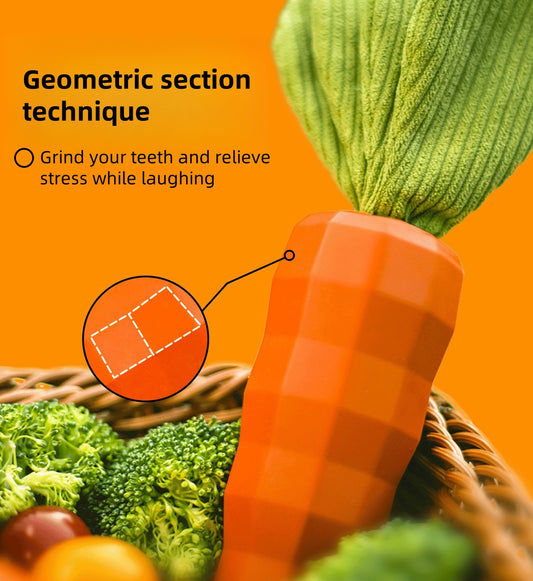 Dog toy carrot grinds teeth to relieve boredom and resist biting